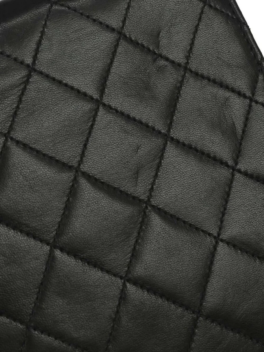 Chanel Black Lambskin Pushlock Small Half Flap Shoulder Bag 197414